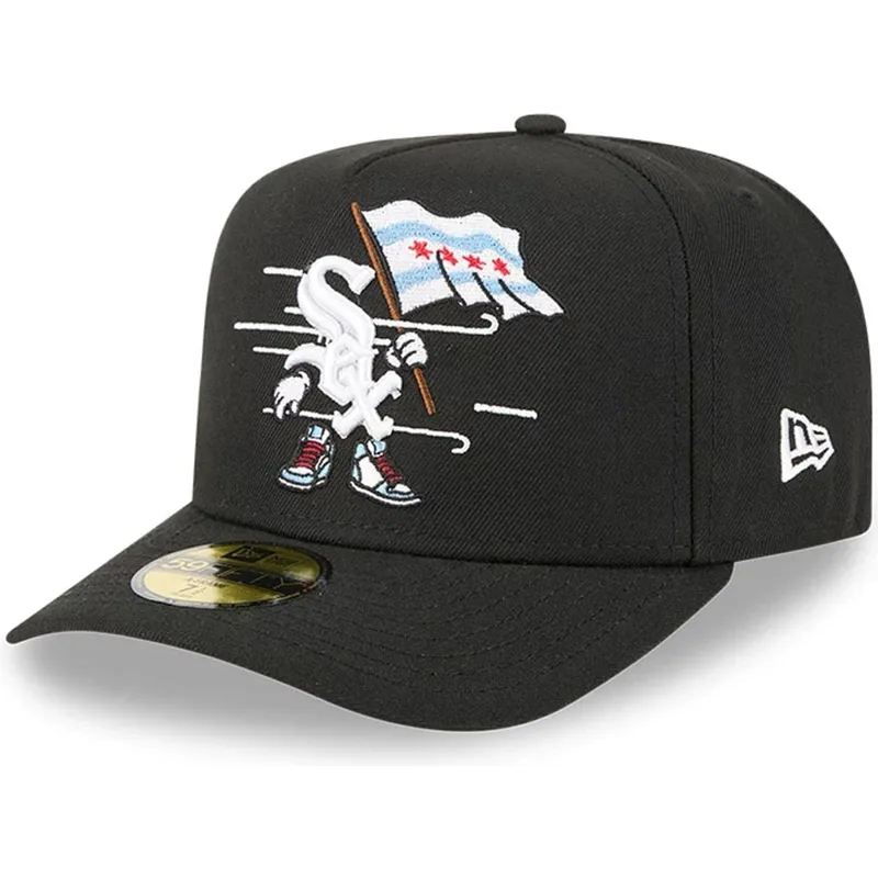 shapka-izvita-cherna-prilepnala-59fifty-a-frame-cartoon-na-chicago-white-sox-mlb-ot-new-era