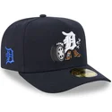 new-era-curved-brim-59fifty-a-frame-cartoon-detroit-tigers-mlb-navy-blue-fitted-cap