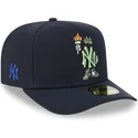marineblaue-gebogene-verstellbare-59fifty-a-frame-cartoon-kappe-der-new-york-yankees-mlb-von-new-era