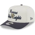 casquette-courbee-beige-et-grise-snapback-9fifty-a-frame-chainstitch-vegas-golden-knights-nhl-new-era