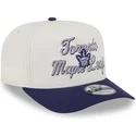 shapka-izvita-bezhov-snapbek-9fifty-a-frame-chainstitch-na-toronto-maple-leafs-nhl-ot-new-era