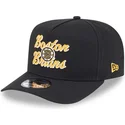 sort-buet-snapback-kasket-9fifty-a-frame-chainstitch-fra-boston-bruins-nhl-fra-new-era