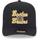new-era-izvita-kozirka-9fifty-a-frame-chainstitch-boston-bruins-nhl-cherna-shapka-s-tik-tak-zakopchavane