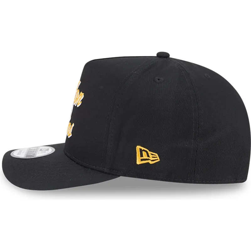 sort-buet-snapback-kasket-9fifty-a-frame-chainstitch-fra-boston-bruins-nhl-fra-new-era