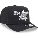 shapka-izvita-cherna-snapbek-9fifty-a-frame-chainstitch-na-los-angeles-kings-nhl-ot-new-era