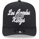 shapka-izvita-cherna-snapbek-9fifty-a-frame-chainstitch-na-los-angeles-kings-nhl-ot-new-era