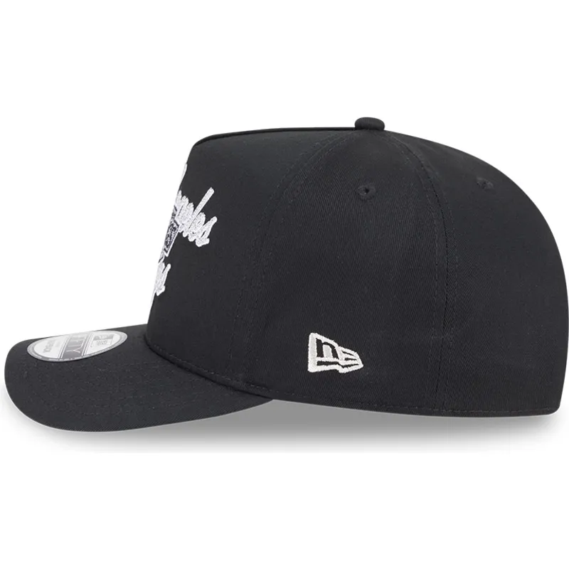 shapka-izvita-cherna-snapbek-9fifty-a-frame-chainstitch-na-los-angeles-kings-nhl-ot-new-era