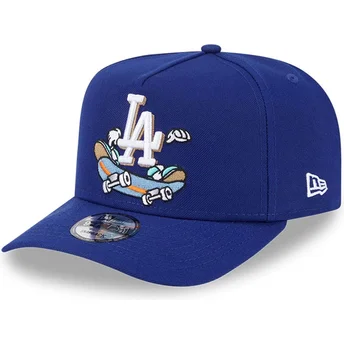 New Era Curved Brim 9FIFTY A Frame Cartoon Los Angeles Dodgers MLB Blue Snapback Cap