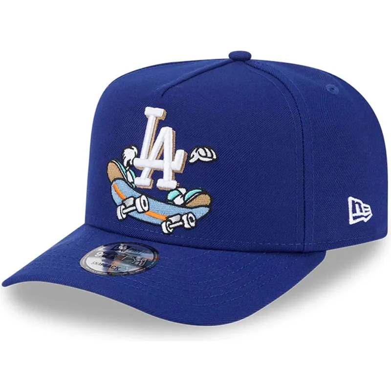 shapka-izvita-sinya-snapbek-9fifty-a-frame-cartoon-na-los-angeles-dodgers-mlb-ot-new-era