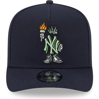 Καπέλο μπλε σκούρο καμπυλωτό snapback 9FIFTY A Frame...