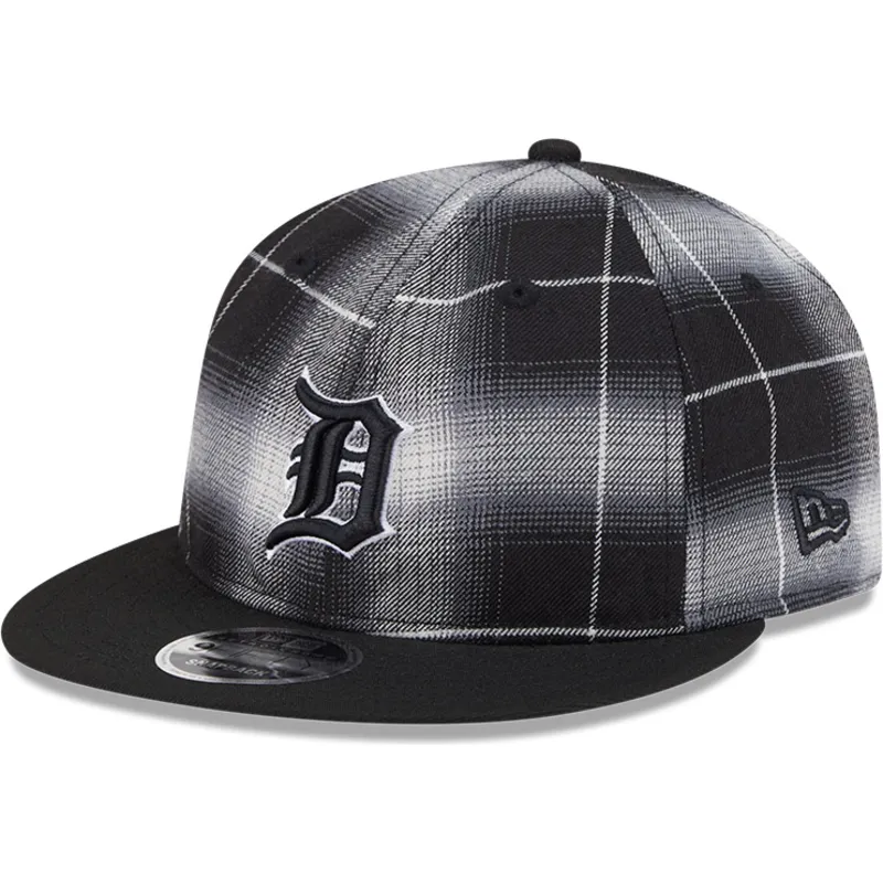 sort-fladskaerms-snapback-9fifty-retro-crown-plaid-detroit-tigers-mlb-fra-new-era