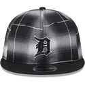 shapka-ploska-cherna-snapbek-9fifty-retro-crown-plaid-na-detroit-tigers-mlb-ot-new-era
