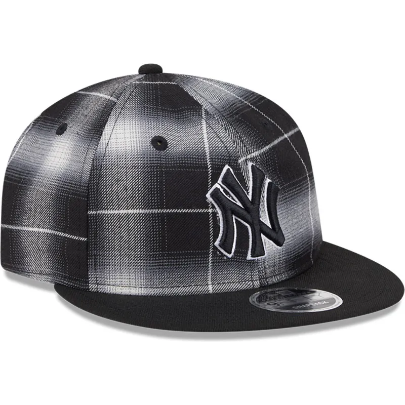 shapka-ploska-cherna-snapbek-9fifty-retro-crown-plaid-na-new-york-yankees-mlb-ot-new-era