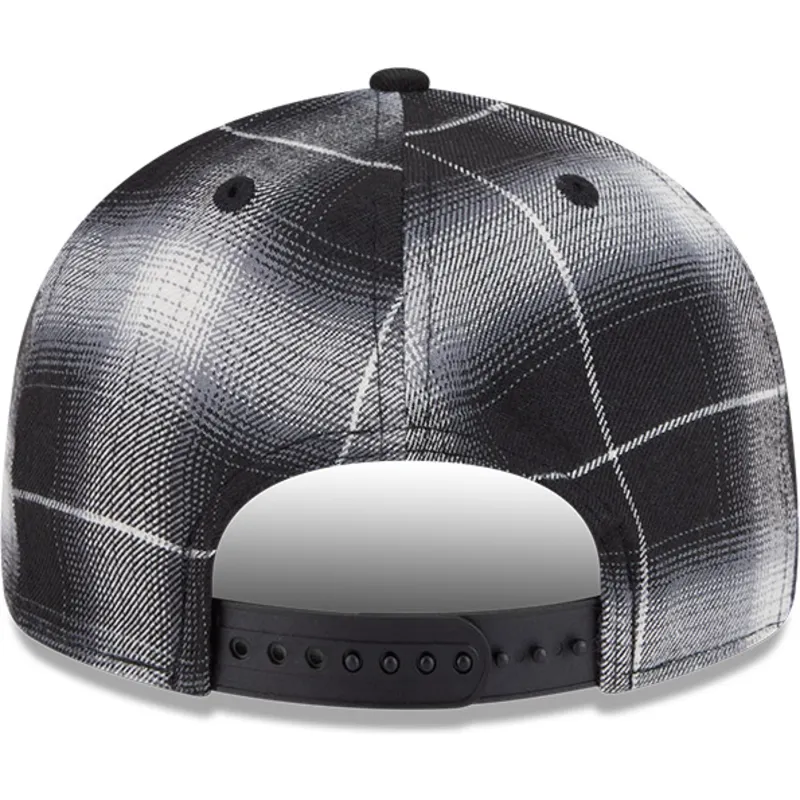sort-flad-snapback-9fifty-retro-crown-plaid-kasket-fra-new-york-yankees-mlb-fra-new-era