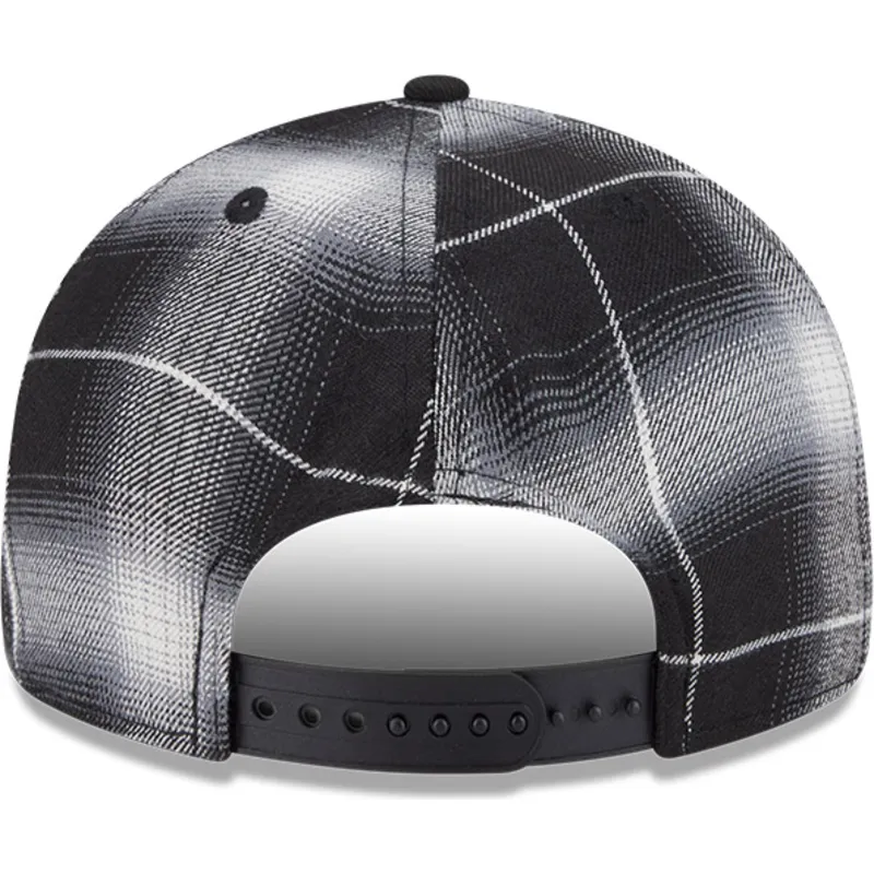 shapka-ploska-cherna-snapbek-9fifty-retro-crown-plaid-na-oakland-athletics-mlb-ot-new-era