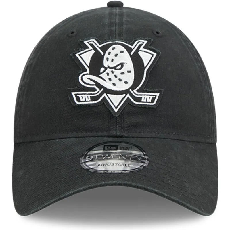 shapka-izvita-cherna-reguliruem-9twenty-stamp-na-anaheim-ducks-nhl-ot-new-era