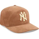 schwarze-gebogene-snapback-kappe-19twenty-nostalgic-golfer-der-new-york-yankees-mlb-von-new-era