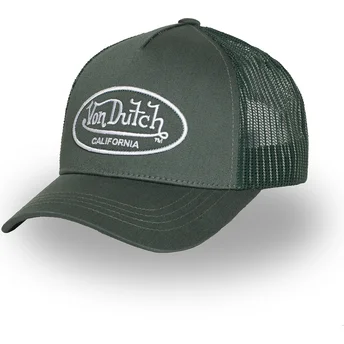 Шапка извита шапка тракер зелена регулируема LOF B36 от Von Dutch