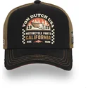 casquette-trucker-noire-et-marron-crew25-von-dutch