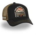 casquette-trucker-noire-et-marron-crew25-von-dutch