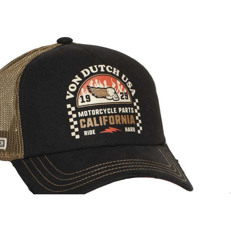 sort-og-brun-trucker-kasket-crew25-fra-von-dutch