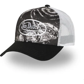 Шапка извита тракер черна снапбек SUBL06 от Von Dutch