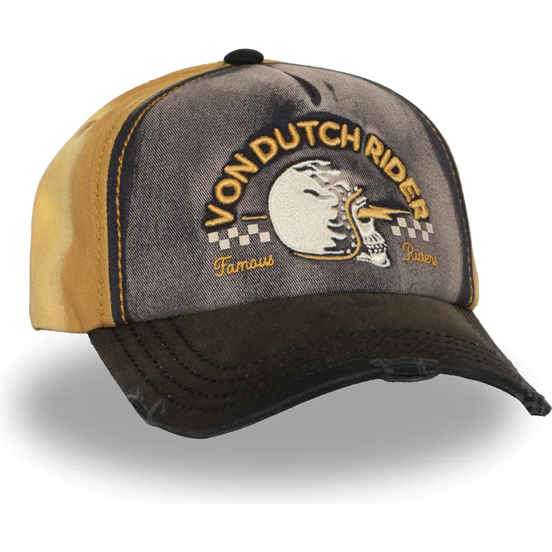 buet-kasket-multifarvet-snapback-xavier05-fra-von-dutch