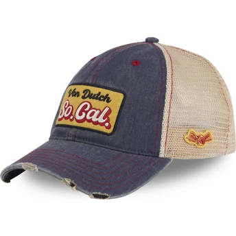 Gorra trucker azul y beige MAC09 de Von Dutch