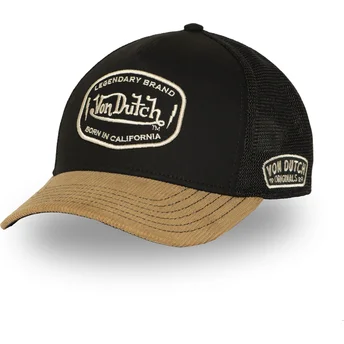 Casquette trucker noire et marron SEM02 Von Dutch