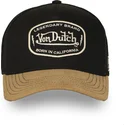 casquette-trucker-noire-et-marron-sem02-von-dutch