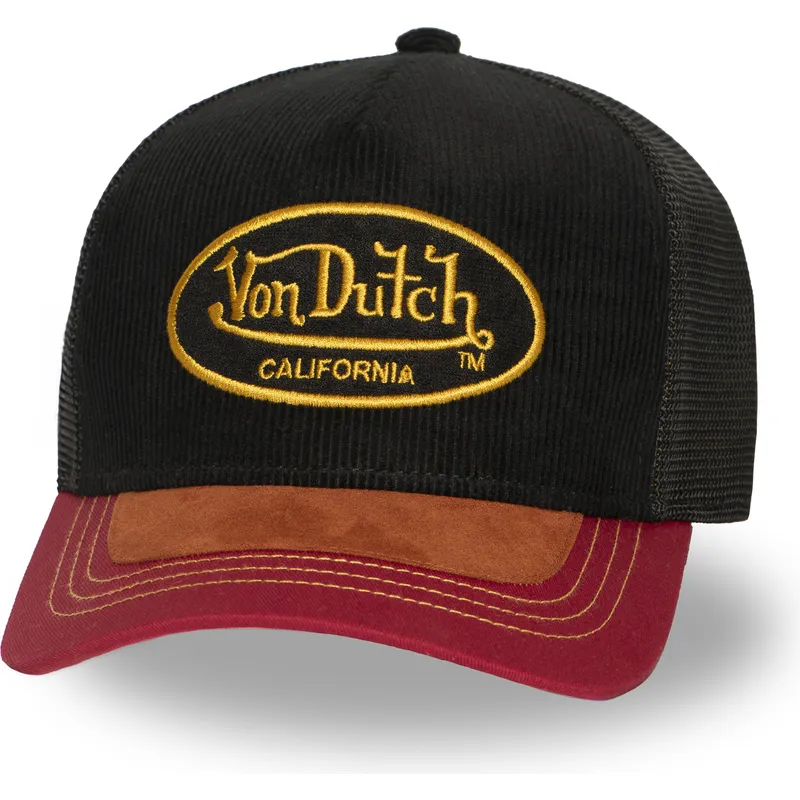 von-dutch-shield03-sort-og-rod-trucker-kasket