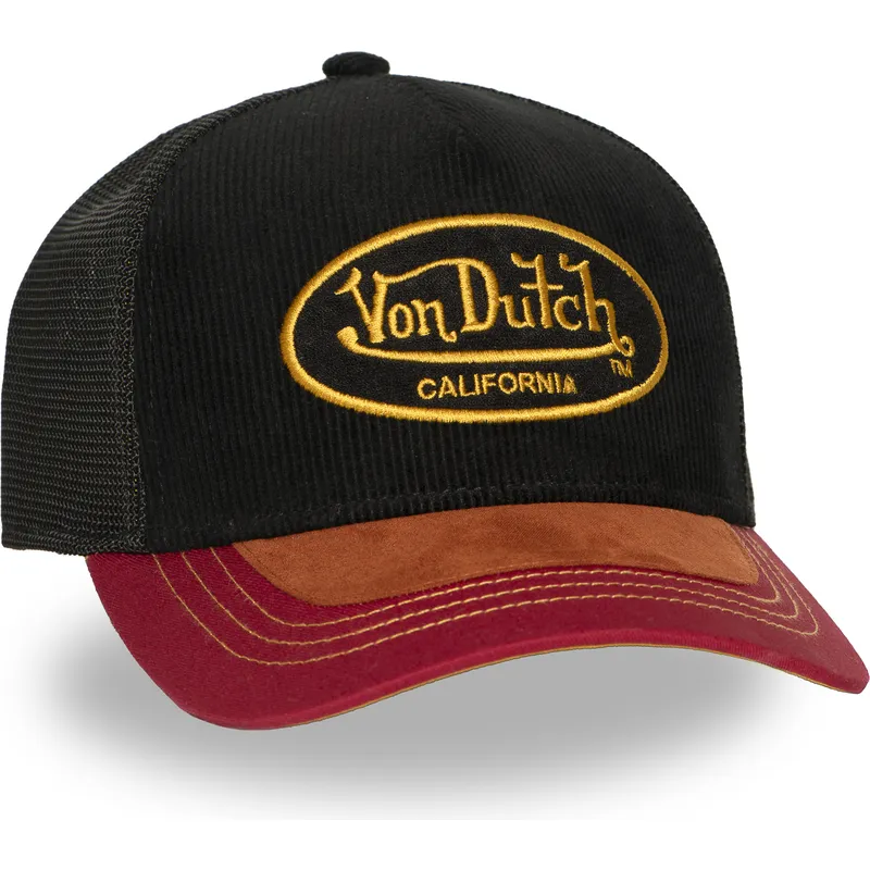 von-dutch-shield03-sort-og-rod-trucker-kasket