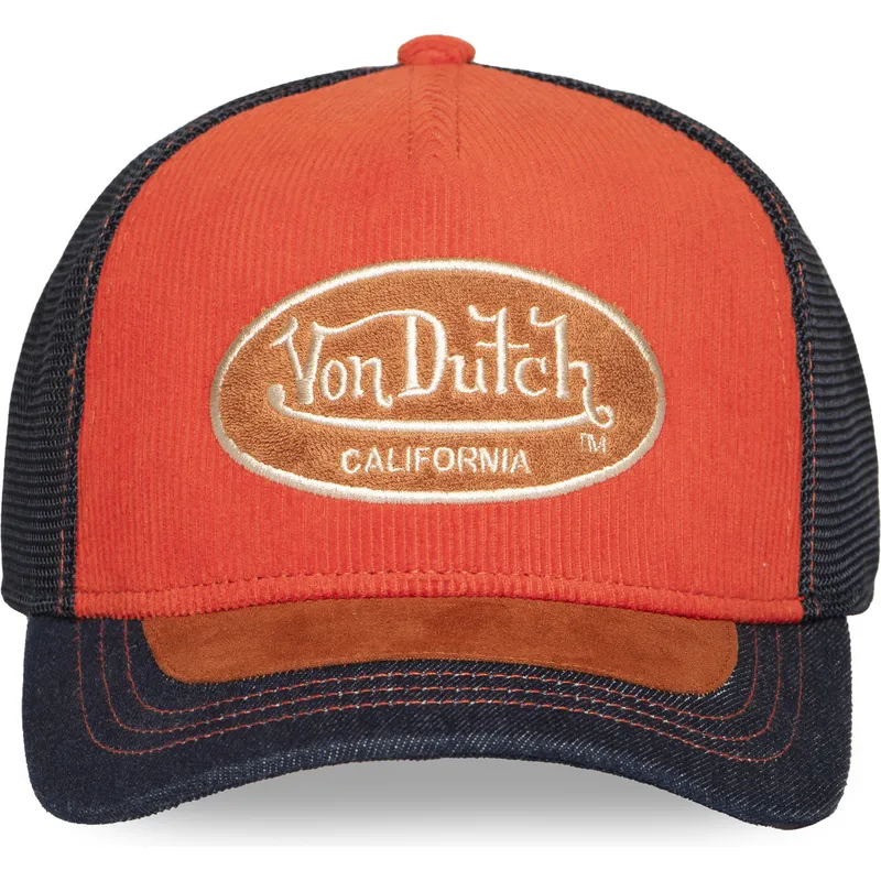 trucker-cap-orange-und-blau-shield04-von-von-dutch