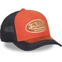 gorra-trucker-naranja-y-azul-shield04-de-von-dutch