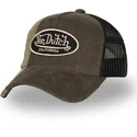casquette-trucker-marron-et-noire-cut01-von-dutch