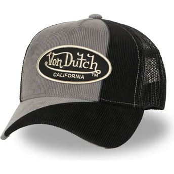 Von Dutch schwarze und graue Trucker-Kappe CUT03