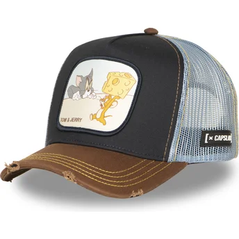Multifarvet trucker kasket Tom og Jerry TAJ7 CHE Looney Tunes fra Capslab