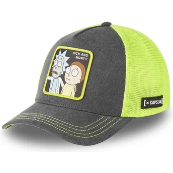 Γκρι και κίτρινο trucker καπέλο Rick and Morty REM6 LOO της Capslab