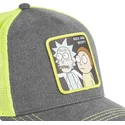 graue-und-gelbe-trucker-kappe-rick-und-morty-rem6-loo-von-capslab