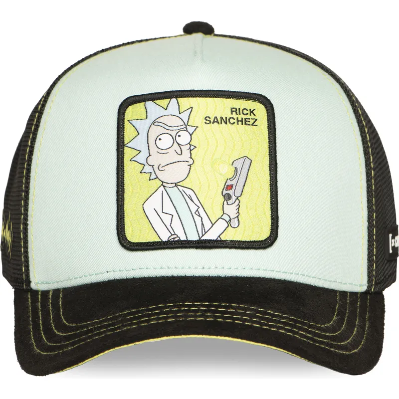 trucker-cap-blau-und-schwarz-rick-sanchez-rem6-gun-rick-and-morty-von-capslab
