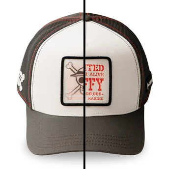 Καπέλο τράκερ άσπρο και μαύρο Monkey D. Luffy OP6 SKU One Piece από Capslab