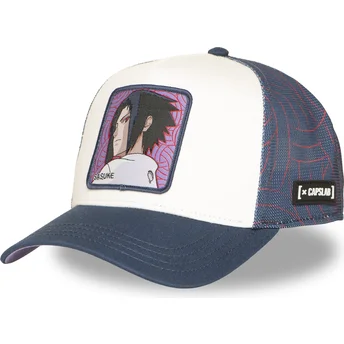 Gorra trucker hvid og blå Sasuke Uchiha NS5 SAS Naruto fra Capslab