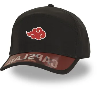 Шапка извита черна регулируем NS5 AKA Akatsuki Naruto от Capslab