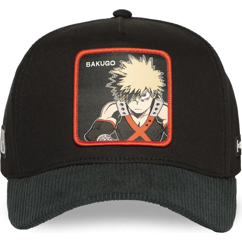 sort-og-gron-buet-snapback-kasket-katsuki-bakugo-mha2-bak-my-hero-academia-fra-capslab