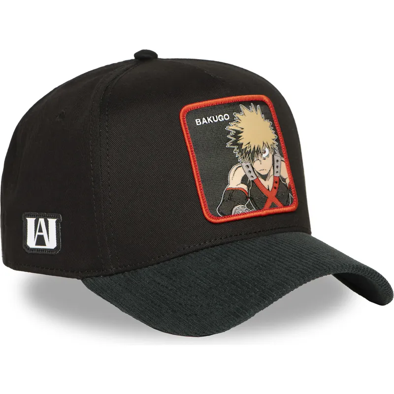 sort-og-gron-buet-snapback-kasket-katsuki-bakugo-mha2-bak-my-hero-academia-fra-capslab