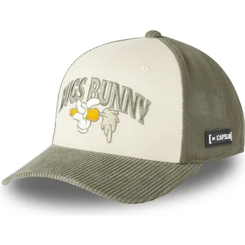 Beige og grøn trucker-kasket Bugs Bunny LOO12 HAN Looney Tunes fra Capslab