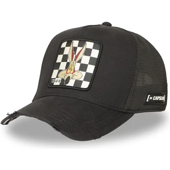 Καπέλο τράκερ μαύρο Coyote LOO12 WIL Looney Tunes από Capslab