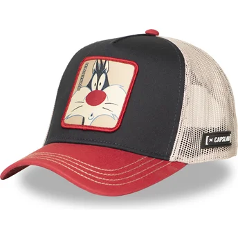 Mehrfarbige Trucker-Kappe Silvester LOO12 SYL Looney Tunes von Capslab