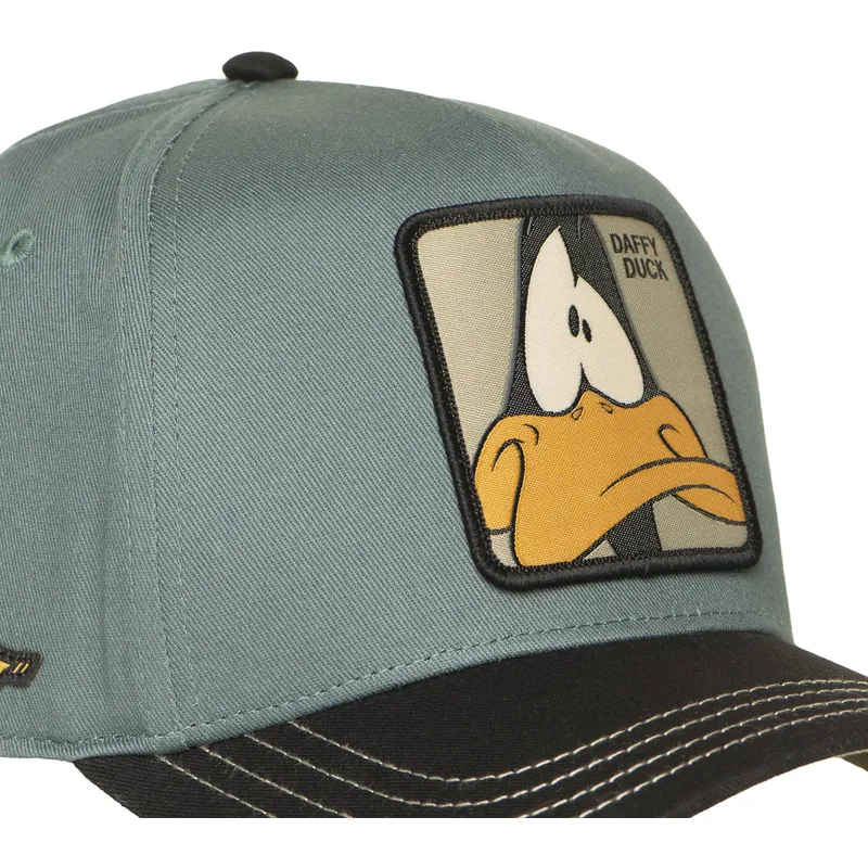 gorra-curva-gron-og-sort-snapback-daffy-and-loo12-daf2-looney-tunes-fra-capslab