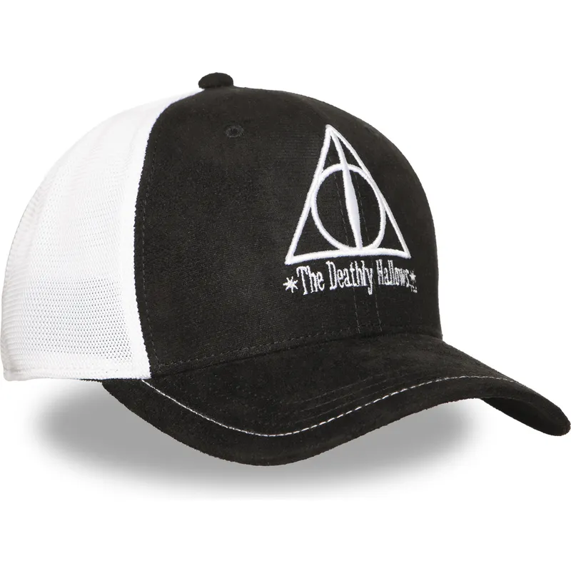 trucker-kasket-sort-og-hvid-dodsregalierne-hp3-dea-harry-potter-fra-capslab